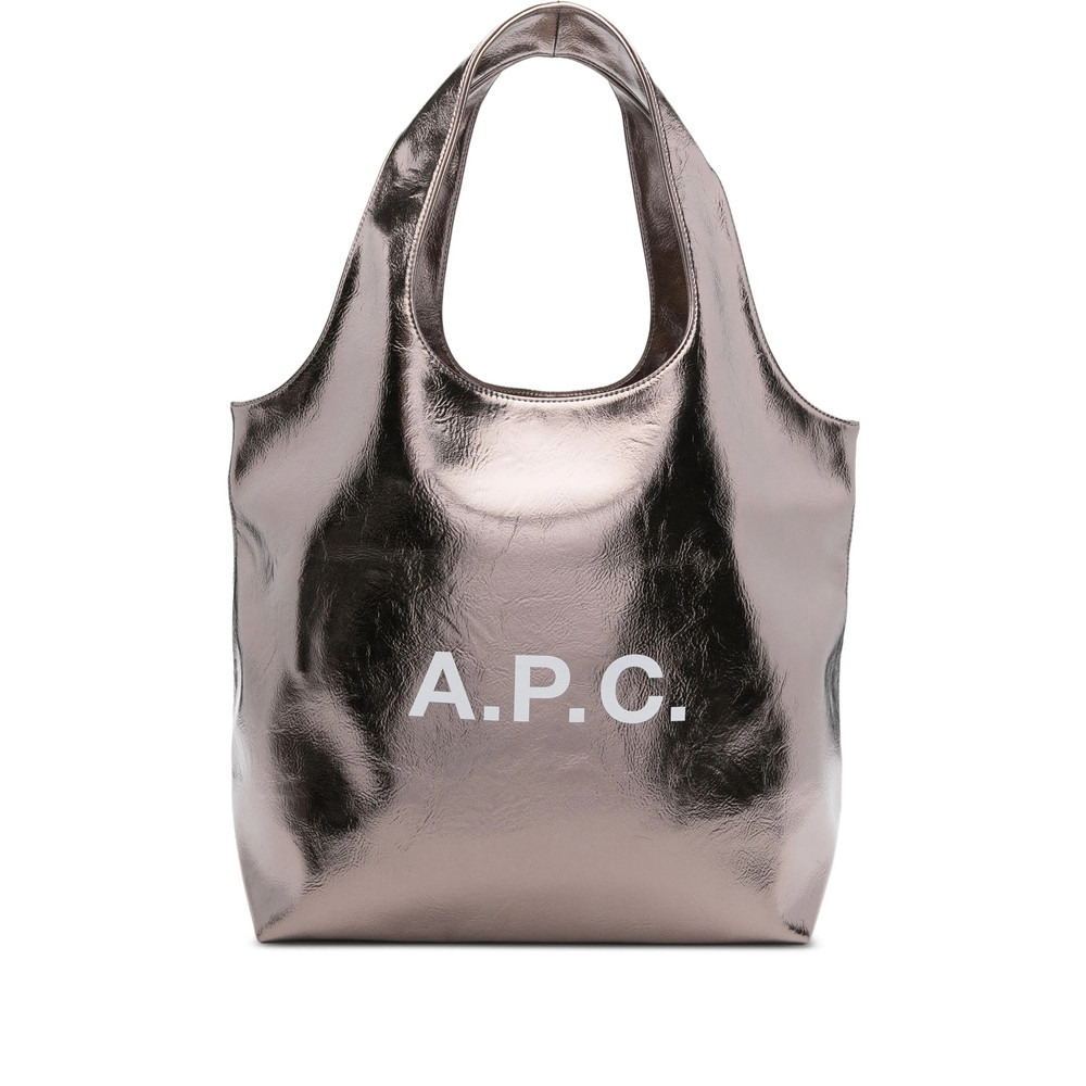 A. p.c. Large Ninon Metallic Logo Tote Bag