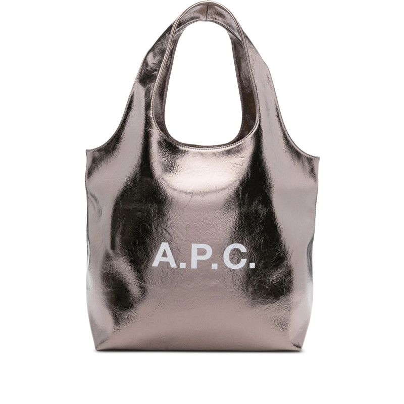 A. p.c. Large Ninon Metallic Logo Tote Bag