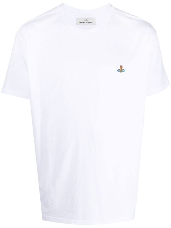 logo-embroidered cotton T-shirt