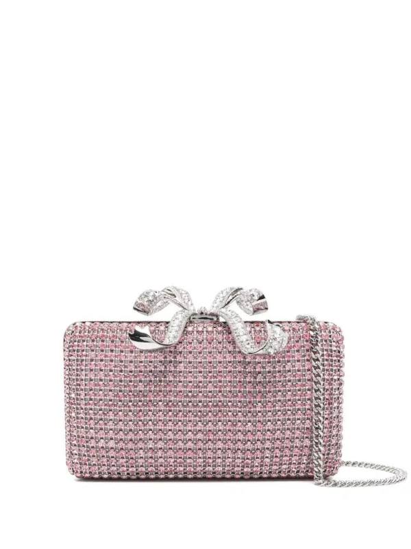 crystal-embellished clutch bag