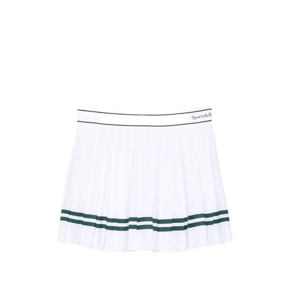 Sporty & Rich Pleated Striped Skirt