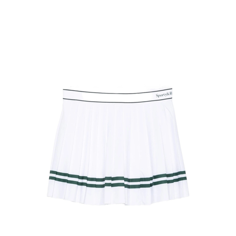 Sporty & Rich Pleated Striped Skirt