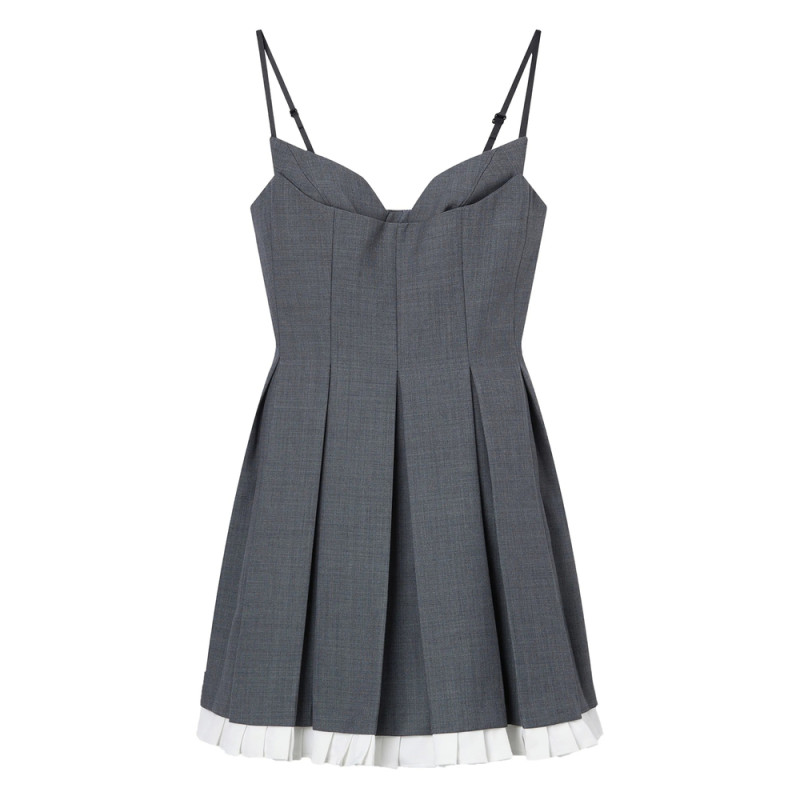 Shushu/tong Pleated Mini Dress