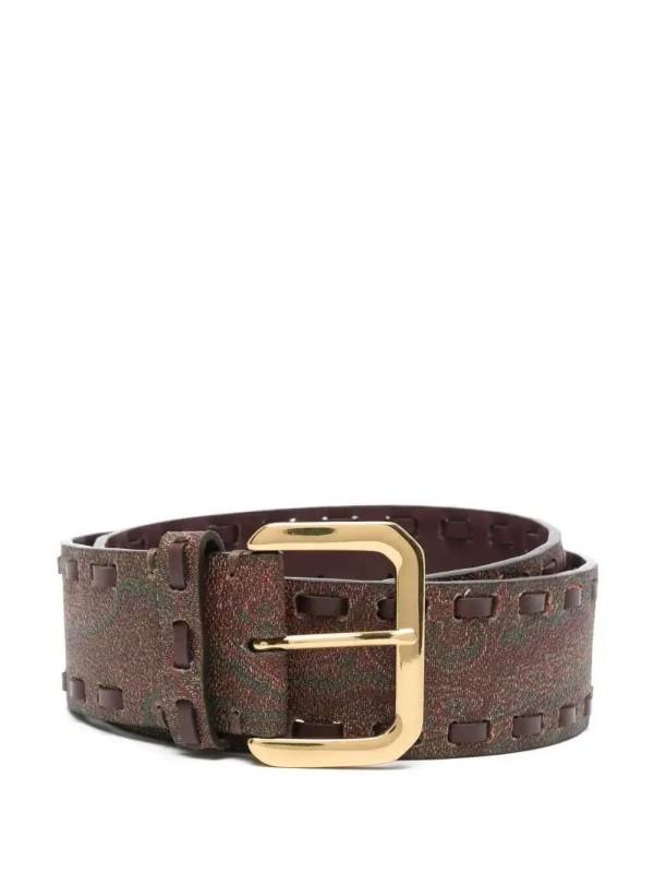 paisley-jacquard belt
