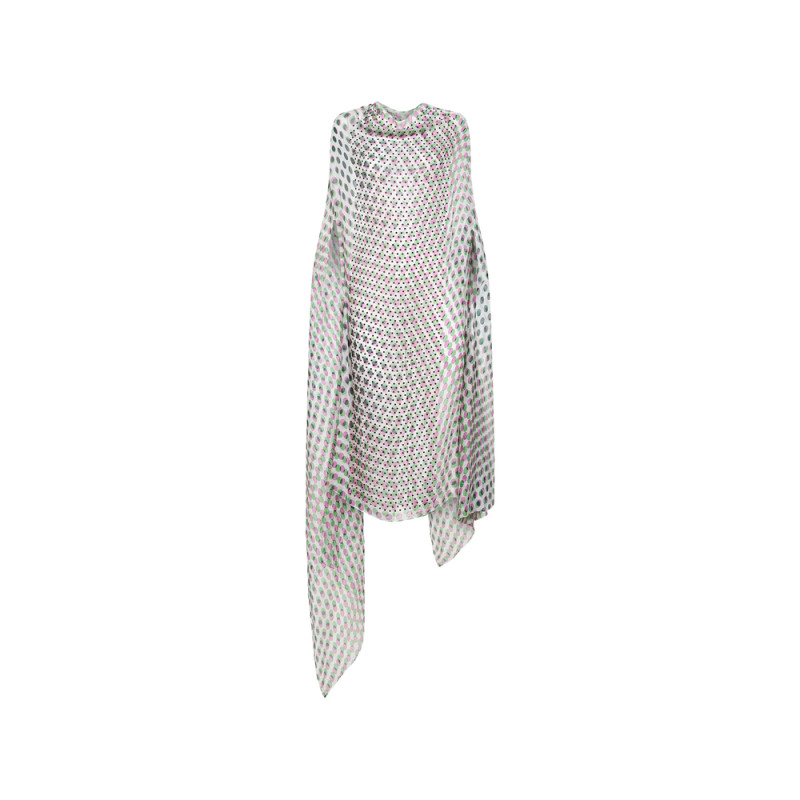 Dries Van Noten Draped Polka-dot Dress