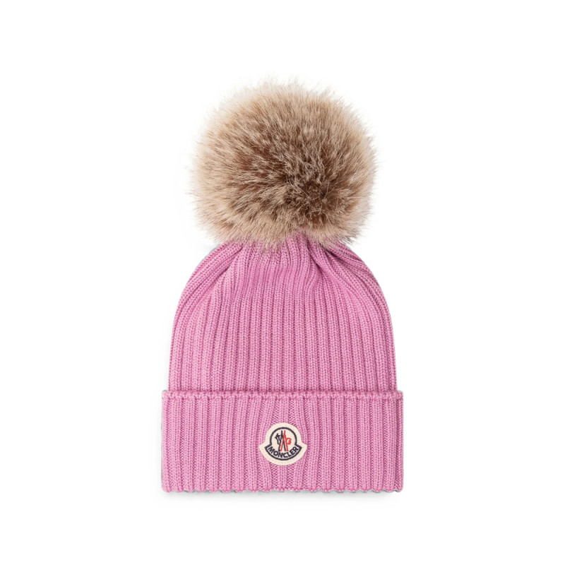 Moncler Pom-pom Ribbed Beanie Hat
