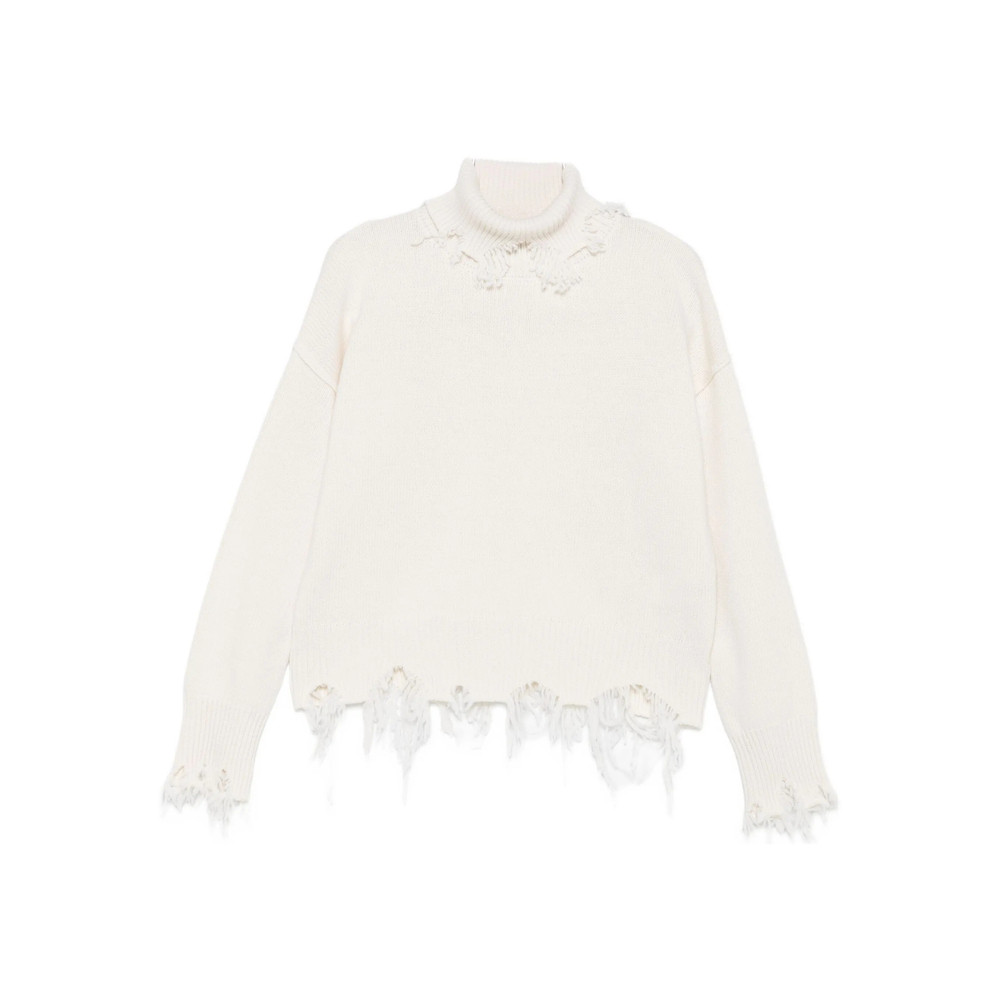 Seafarer STELLA Frayed-edges High-neck Sweater