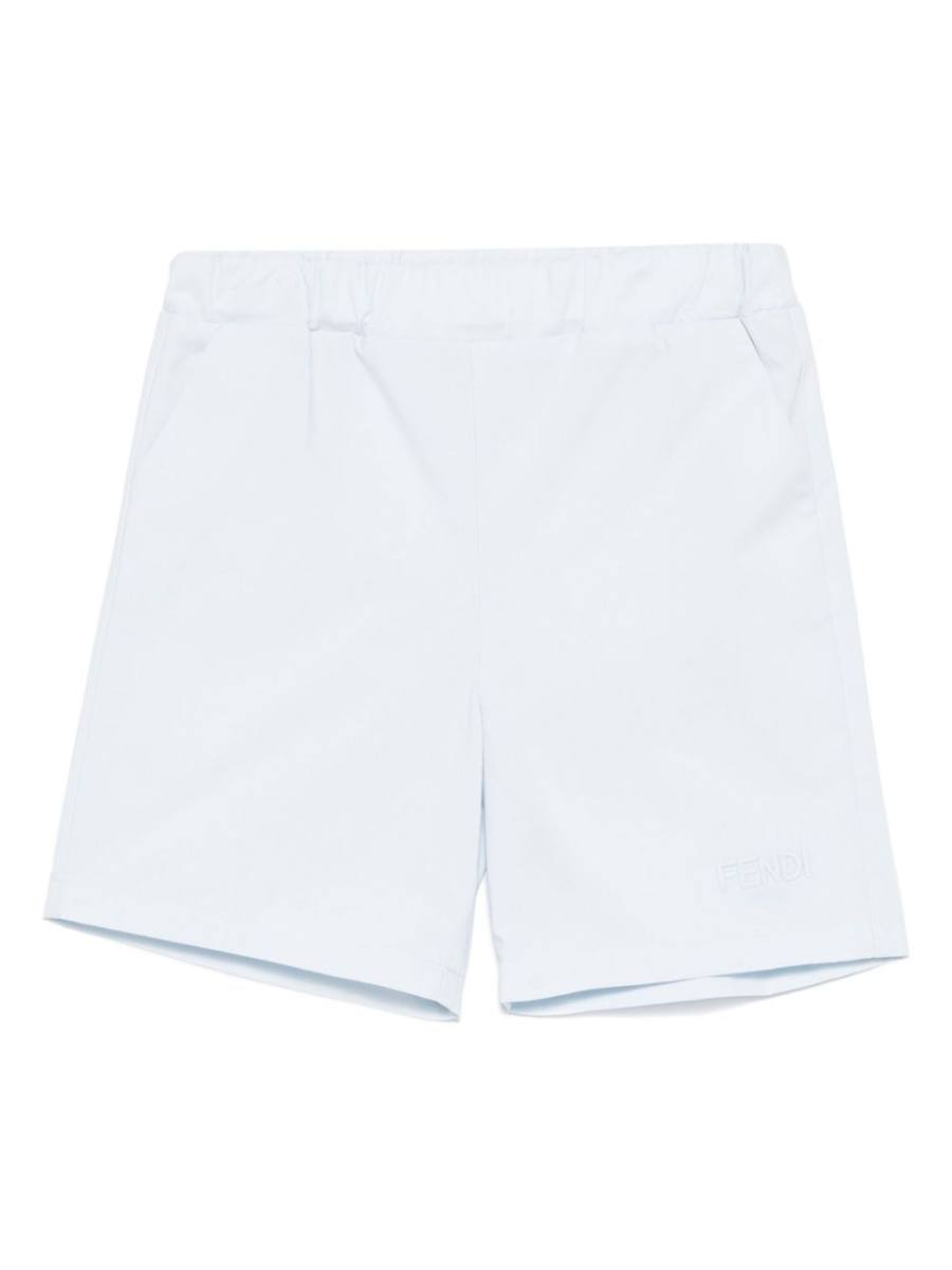 logo-embroidered shorts