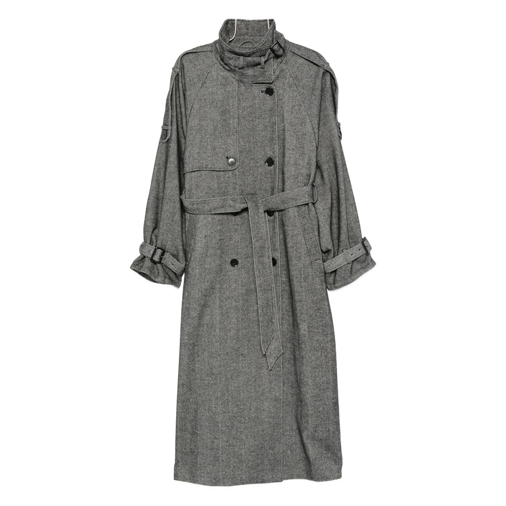 Gestuz Herringbone Belted Coat
