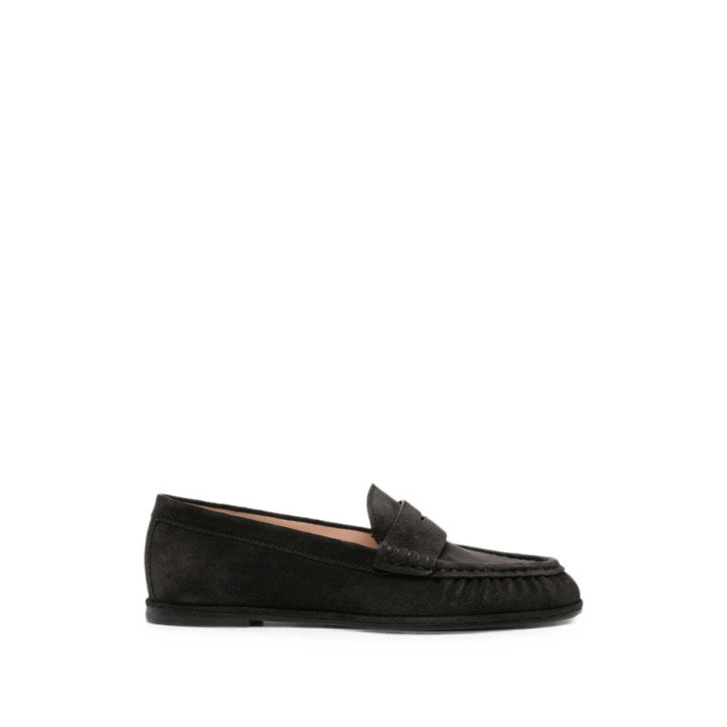 Stuart Weitzman Suede Slip-on Loafers