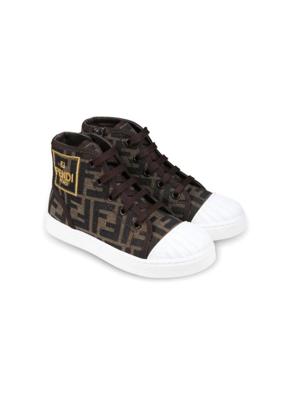 FF-motif mid-top sneakers