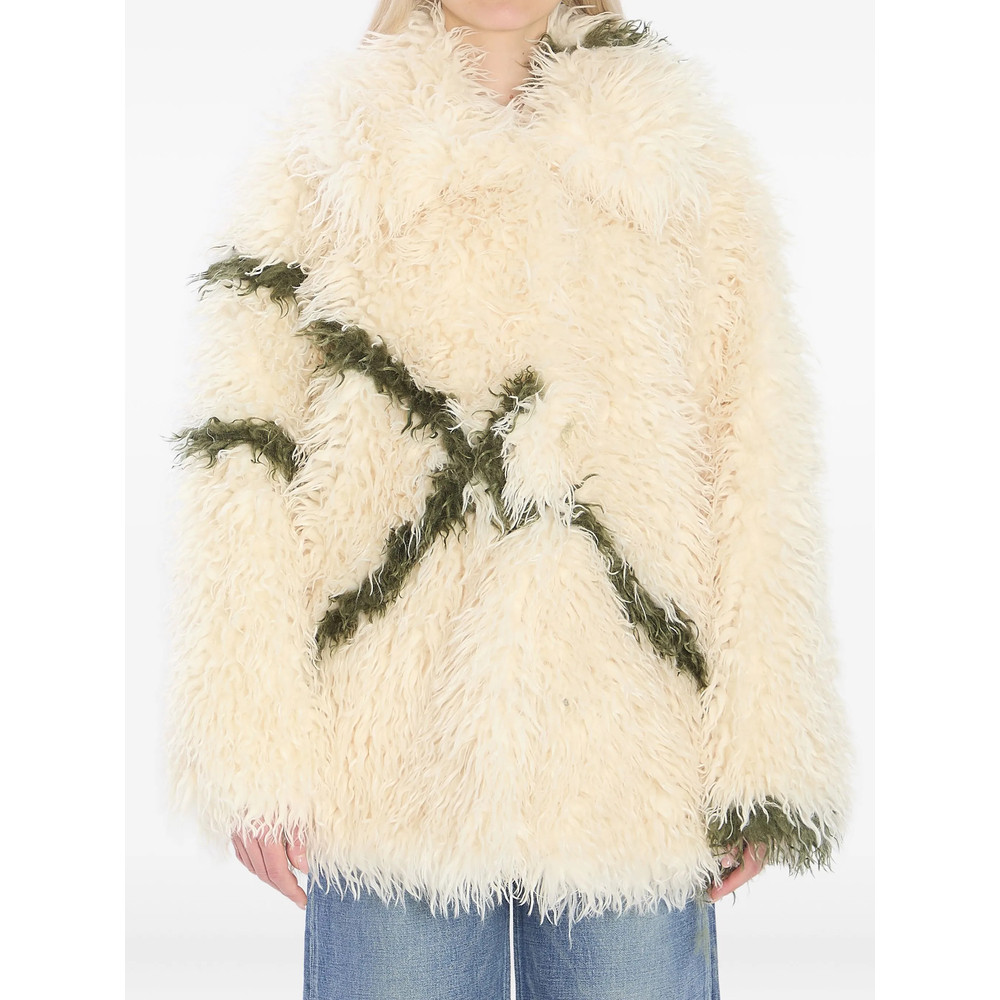 Jakke Cocoon Fur-effect Coat