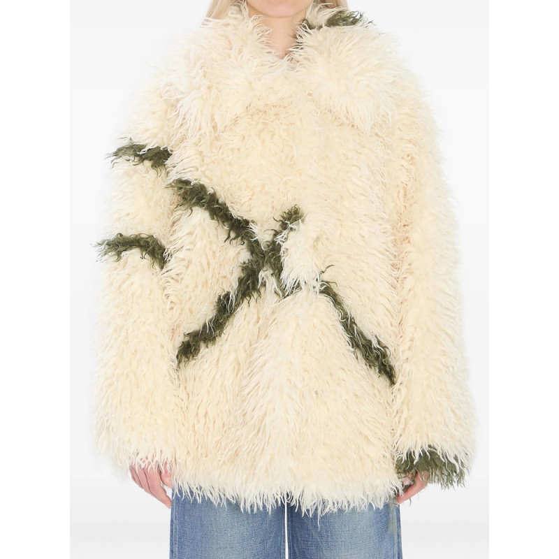 Jakke Cocoon Fur-effect Coat