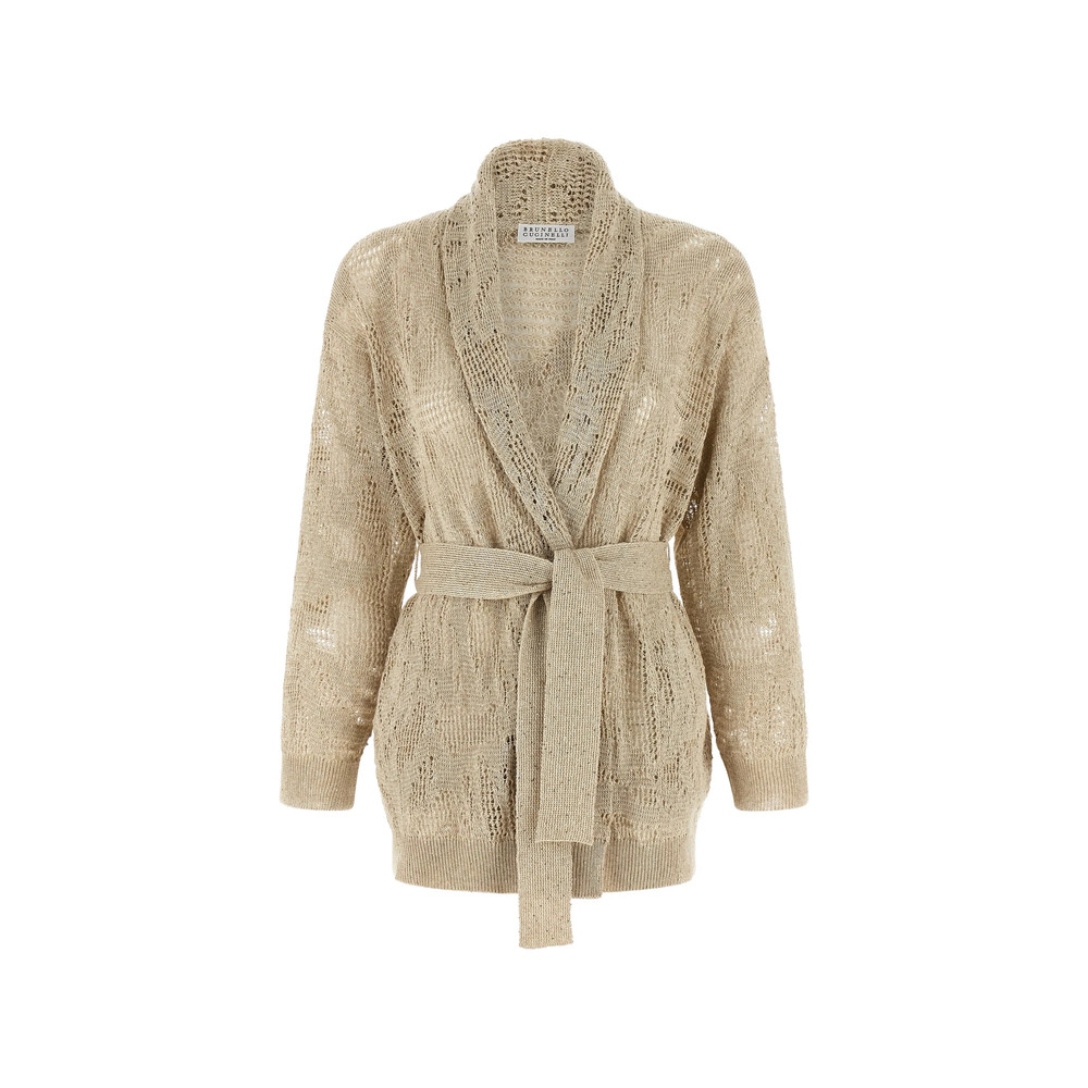 Brunello Cucinelli Crochet Sequin Cardigan