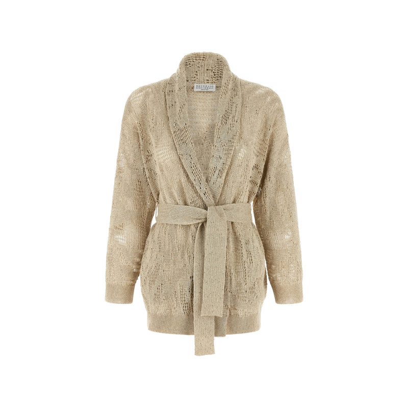 Brunello Cucinelli Crochet Sequin Cardigan