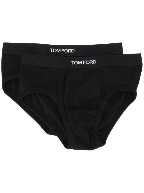 two-pack logo-waistband briefs