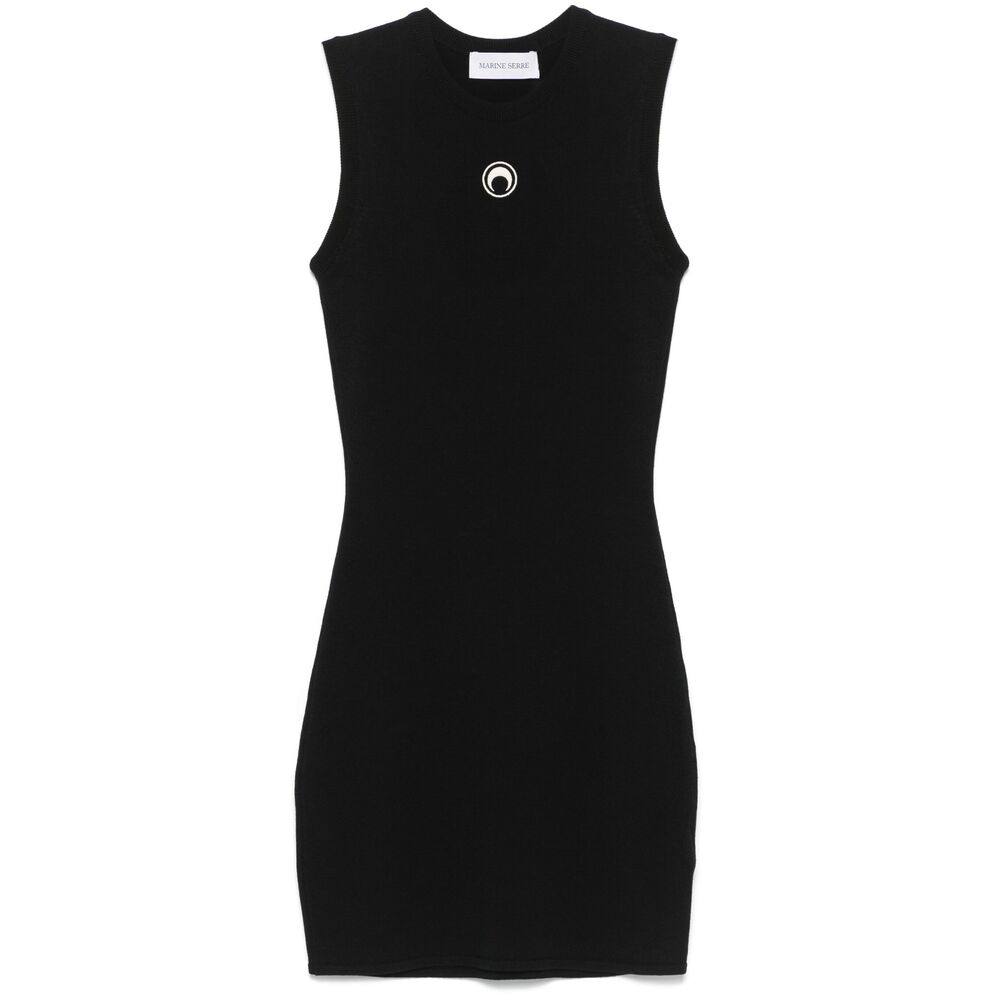 Marine Serre Crescent Moon-detail Mini Dress