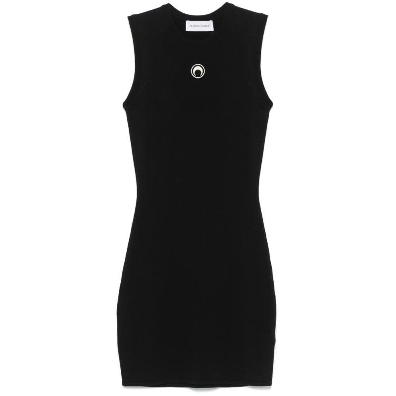 Marine Serre Crescent Moon-detail Mini Dress