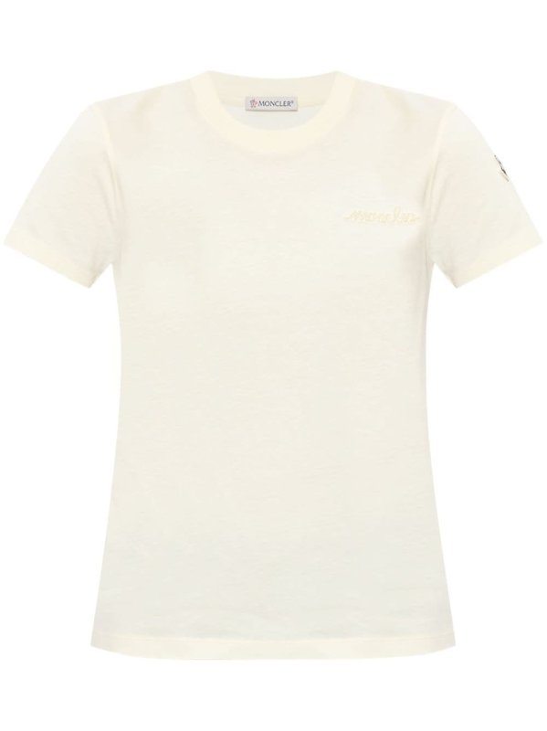 logo-patch cotton T-shirt