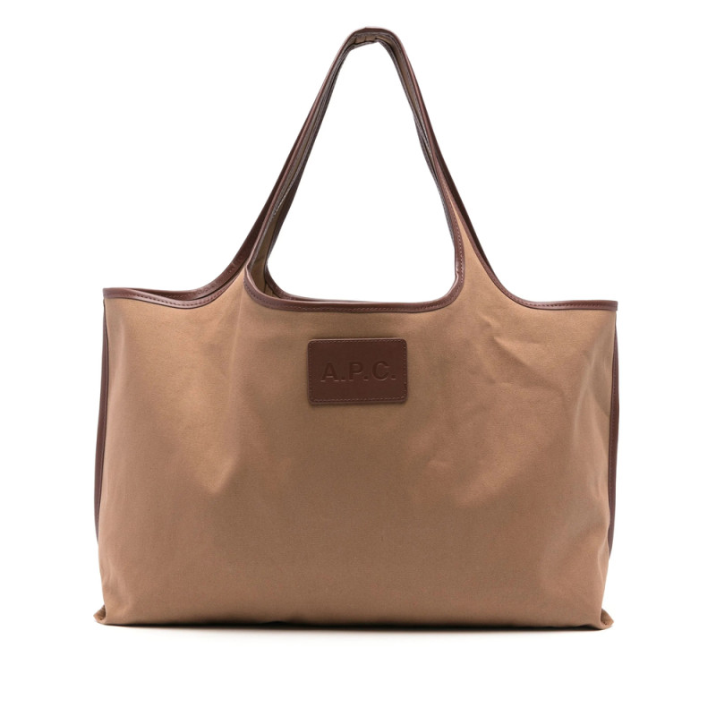 A. p.c. Leather Tote Bag