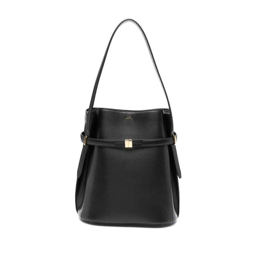Toteme Belted Leather Bucket Bag