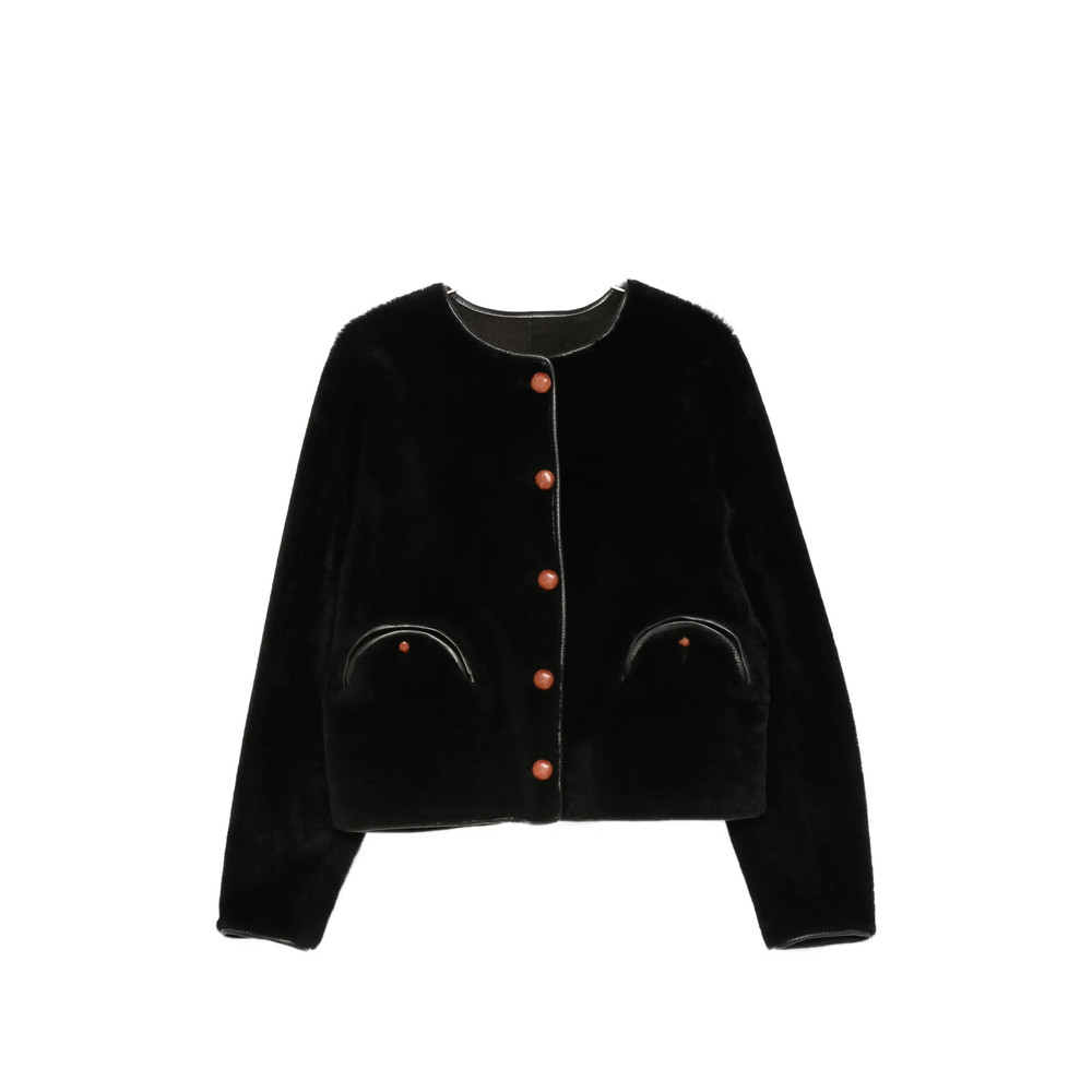 Blazé Milano Button-up Shearling Jacket