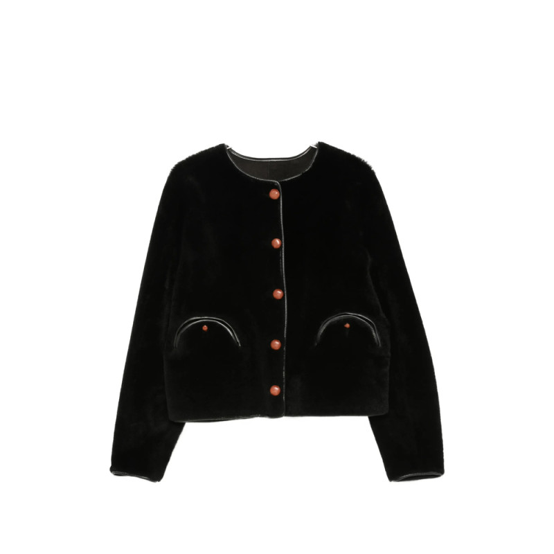 Blazé Milano Button-up Shearling Jacket