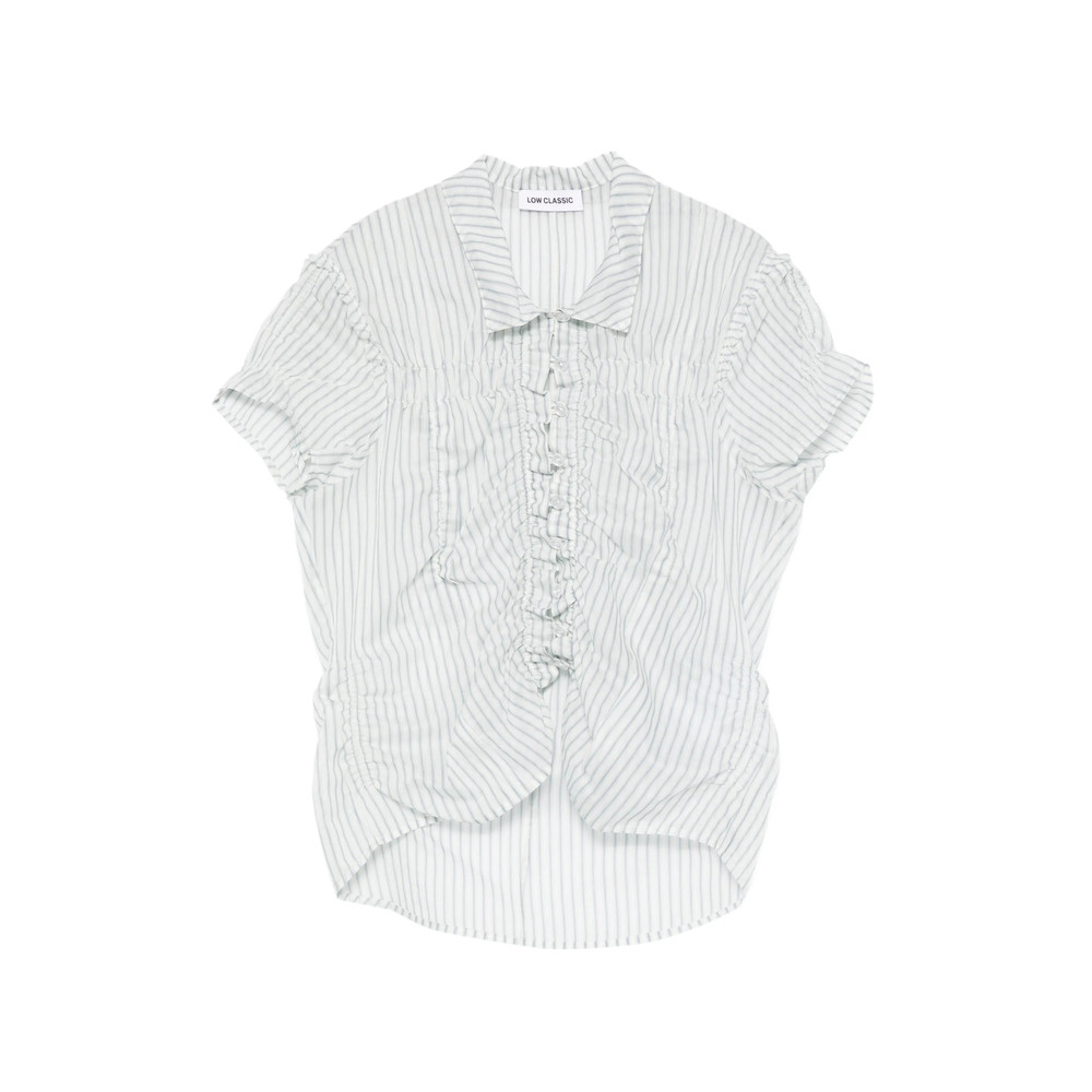 Low Classic Striped Ruffled Shirt