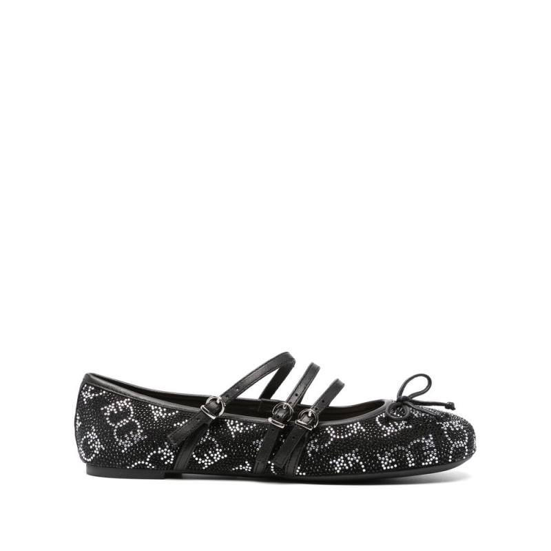 Pinko Crystal-embellished Ballet Flats