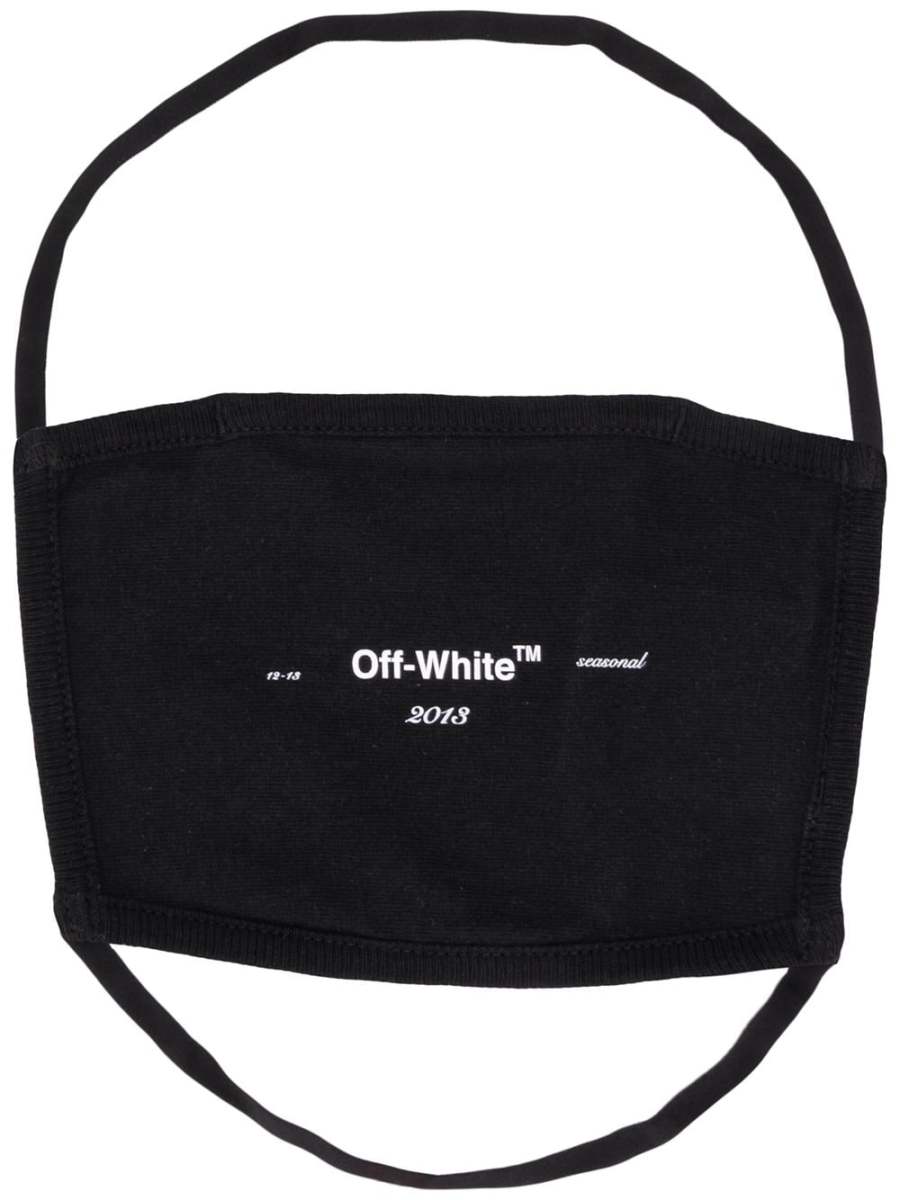 logo-print face mask