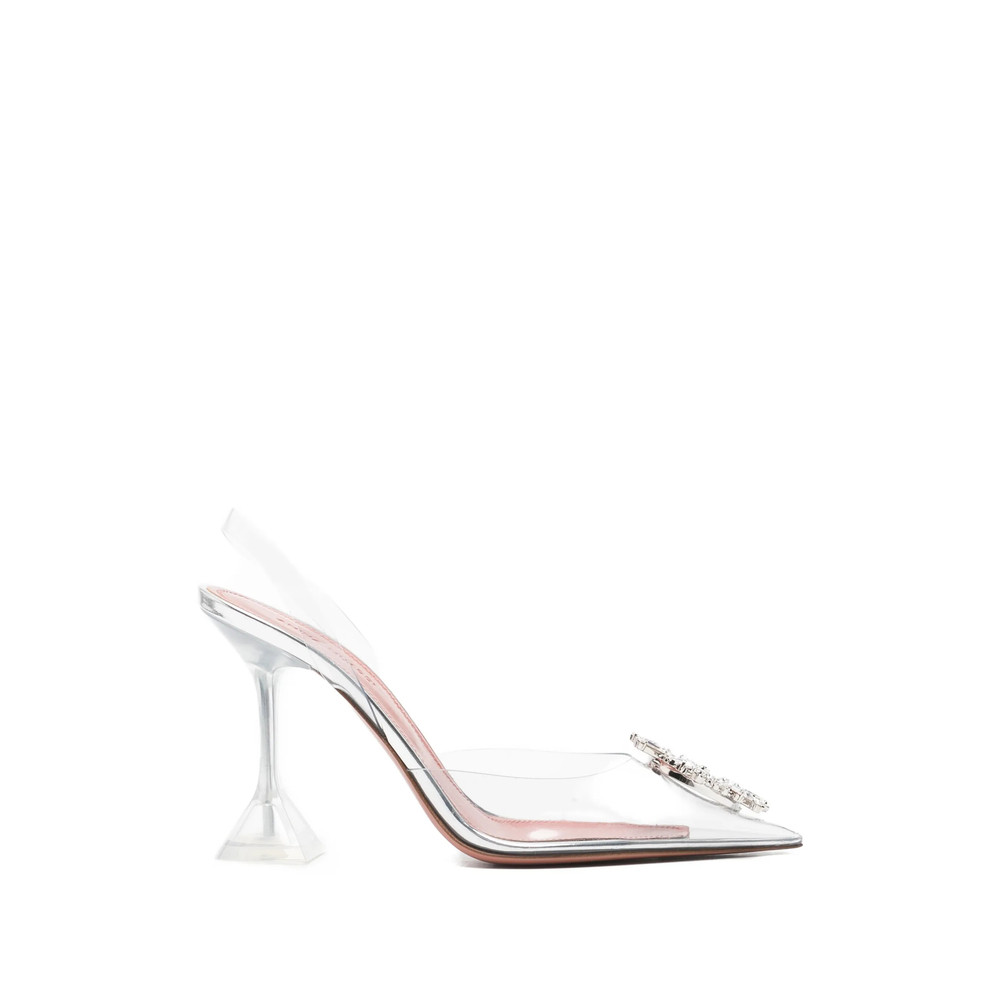 Amina Muaddi Begum Crystal-embellished Slingback Pumps