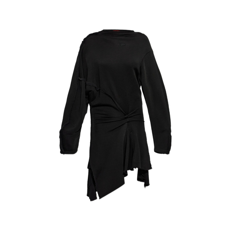 Diesel Frayed-edge Knotted Dress