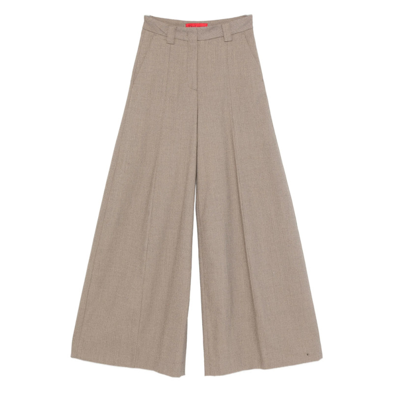 Thelatest Pleat-detail Cotton Trousers