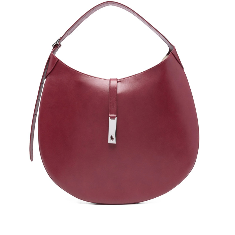 Ralph Lauren Logo-clasp Leather Shoulder Bag