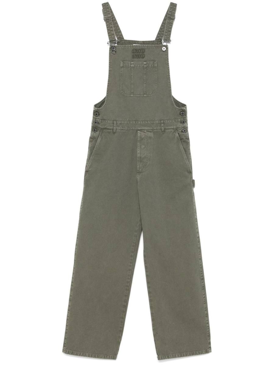 gabardine dungarees