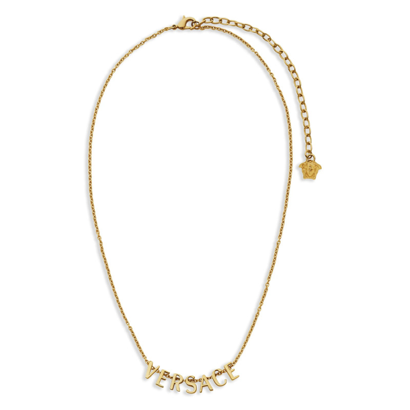 Versace Logo-lettering Necklace