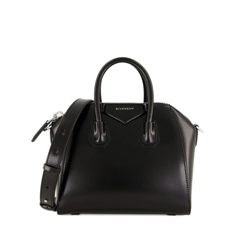 Givenchy Mini Antigona Box Two-way Leather Tote Bag
