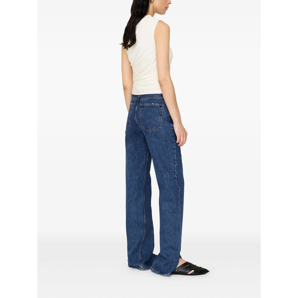 Anine Bing Lucia Draped Cowl-neck Top