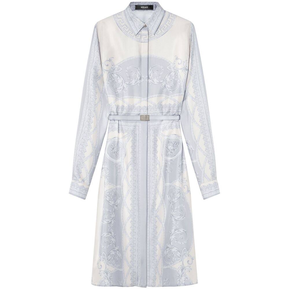 Versace La Coupe Des Dieux Midi Shirt Dress