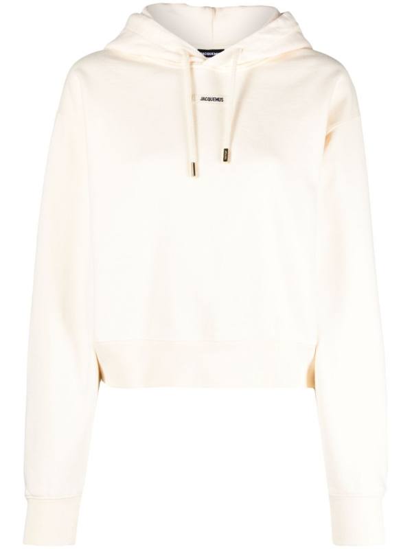 Le Hoodie Gros Grain logo-appliqué top