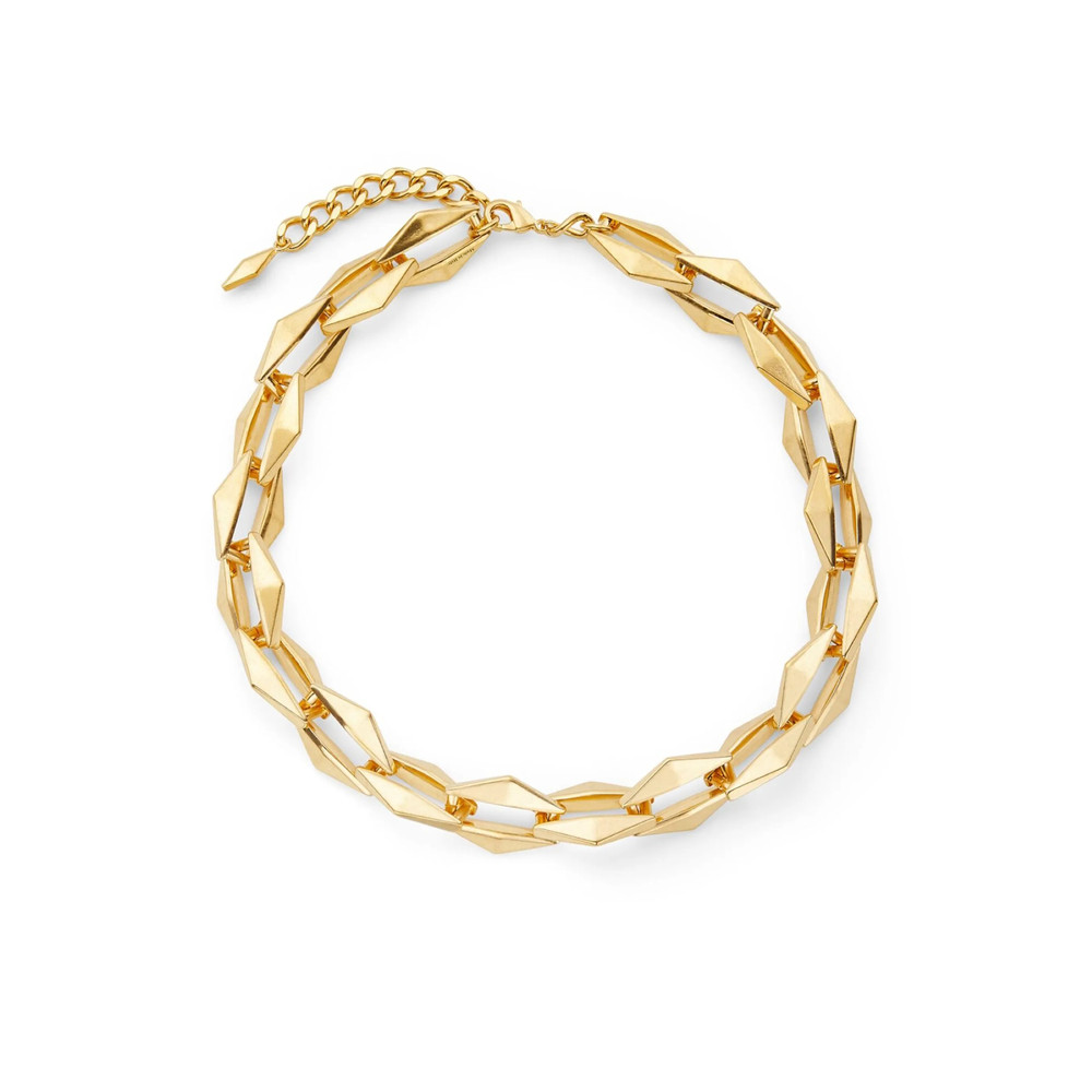 Jimmy Choo Diamond Chain-link Necklace