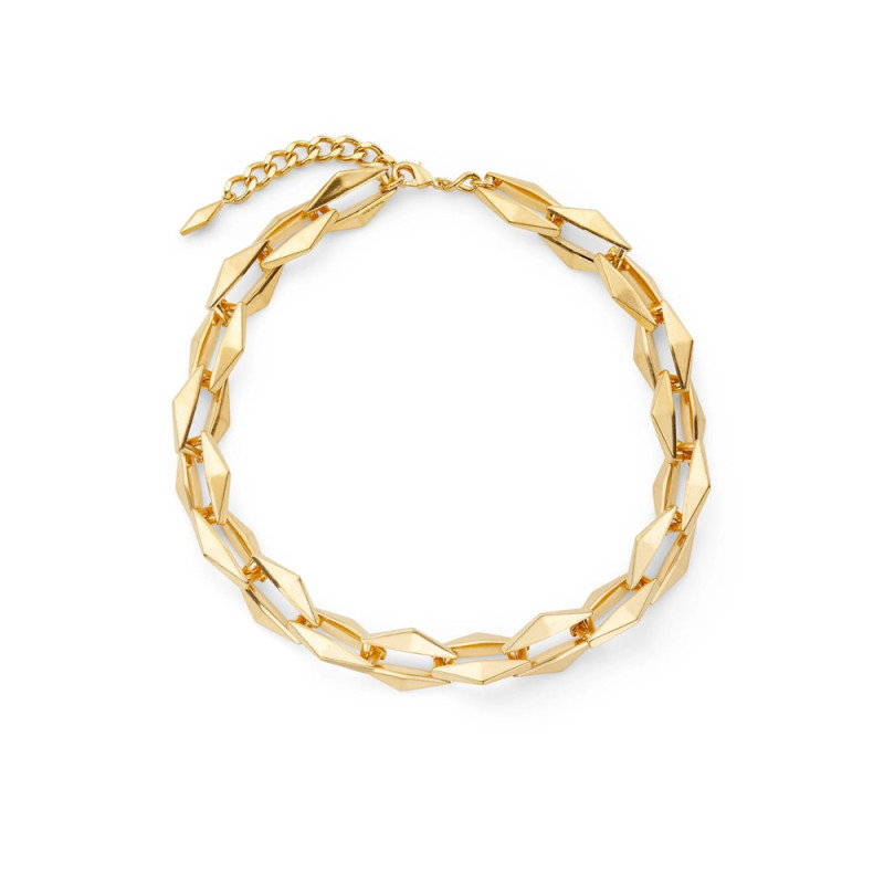 Jimmy Choo Diamond Chain-link Necklace