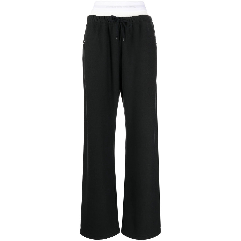 Alexander Wang T Layered-design Cotton Track Pants