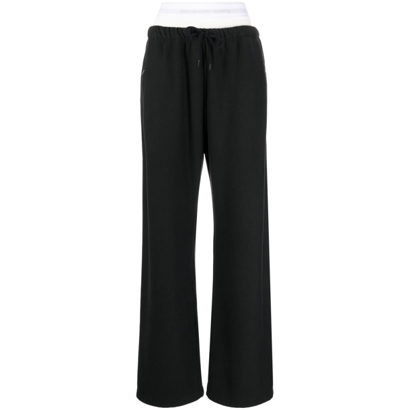 Alexander Wang T Layered-design Cotton Track Pants