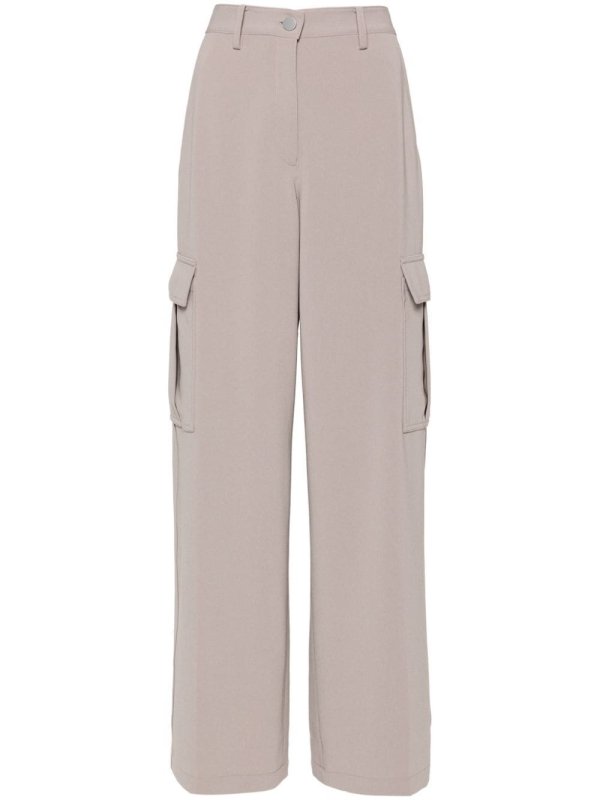 wide-leg cargo trousers
