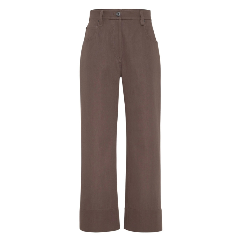Brunello Cucinelli Pocketed Cotton Trousers