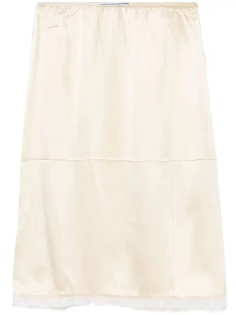 satin mini skirt