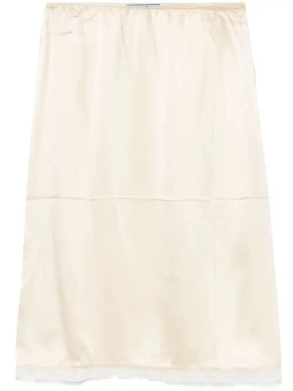 satin mini skirt