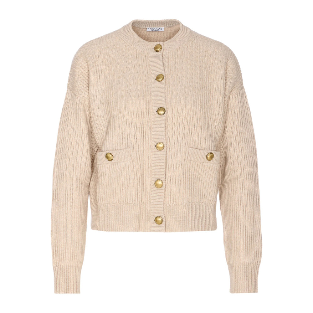 Brunello Cucinelli English Ribbed-knit Button-up Cardigan