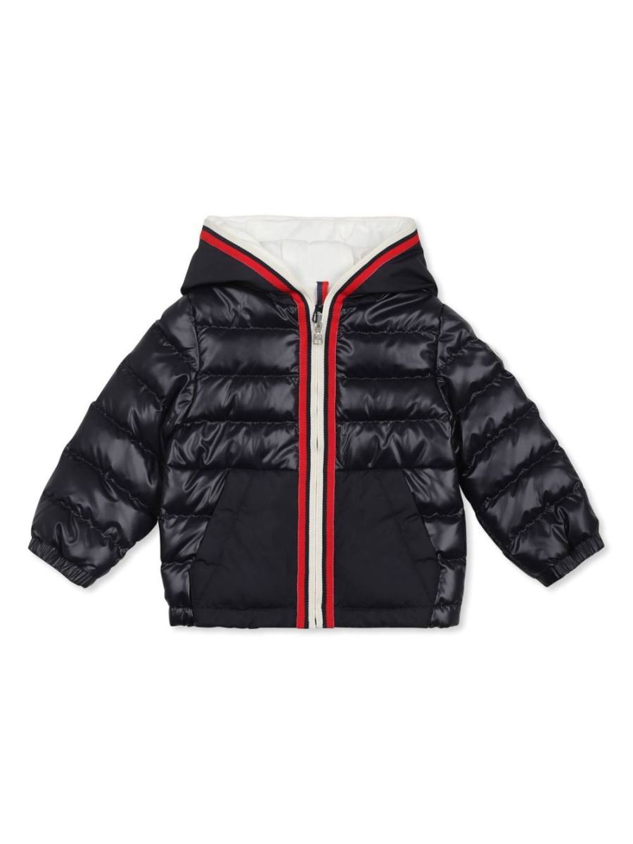 hooded padded jacke
